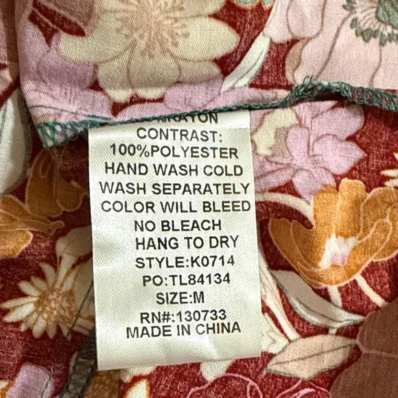 Umgee Multicolor Floral Long Sleeve Dress - Picture 7 of 8